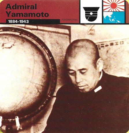 1977 Edito-Service World War II - Deck 42 #13-036-42-11 Admiral Yamamoto Front