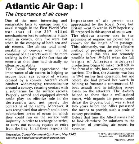1977 Edito-Service World War II - Deck 53 #13-036-53-01 Atlantic Air Gap: I Back
