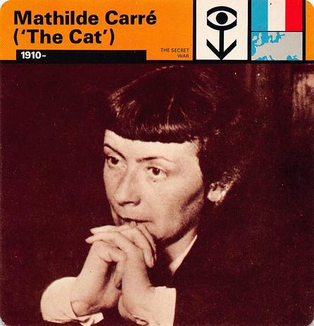 1977 Edito-Service World War II - Deck 59 #13-036-59-05 Mathilde Carre ('The Cat') Front