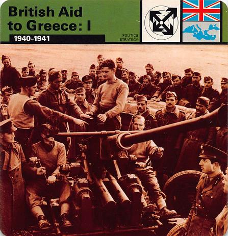 1977 Edito-Service World War II - Deck 32 #13-036-32-08 British Aid to Greece: I Front