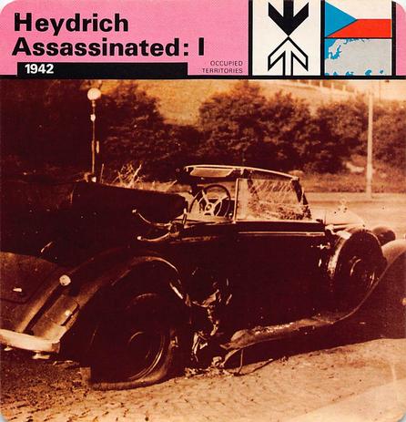 1977 Edito-Service World War II - Deck 32 #13-036-32-10 Heydrich Assassinated: I Front