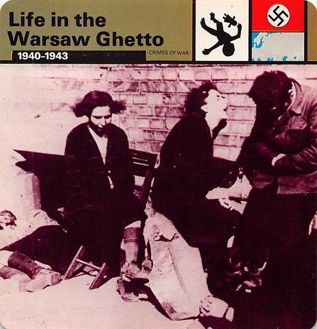 1977 Edito-Service World War II - Deck 32 #13-036-32-12 Life in the Warsaw Ghetto Front