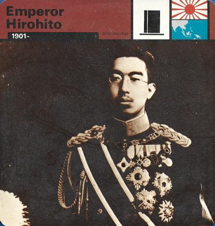 1977 Edito-Service World War II - Deck 32 #13-036-32-13 Emperor Hirohito Front