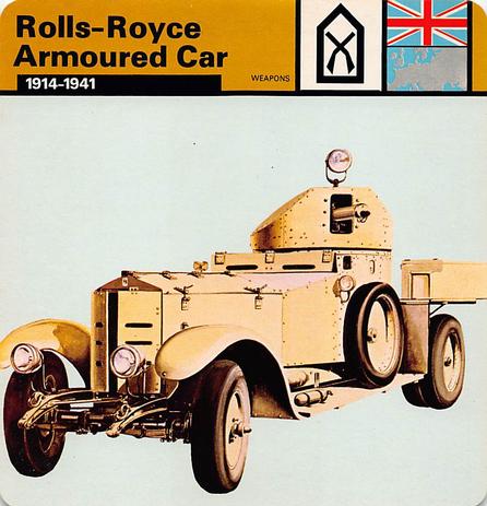 1977 Edito-Service World War II - Deck 32 #13-036-32-14 Rolls-Royce Armoured Car Front