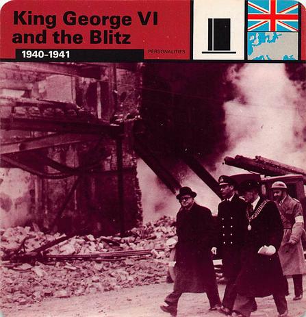 1977 Edito-Service World War II - Deck 32 #13-036-32-23 King George VI and the Blitz Front