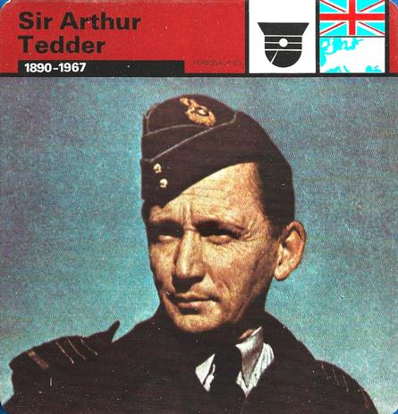 1977 Edito-Service World War II - Deck 38 #13-036-38-01 Sir Arthur Tedder Front
