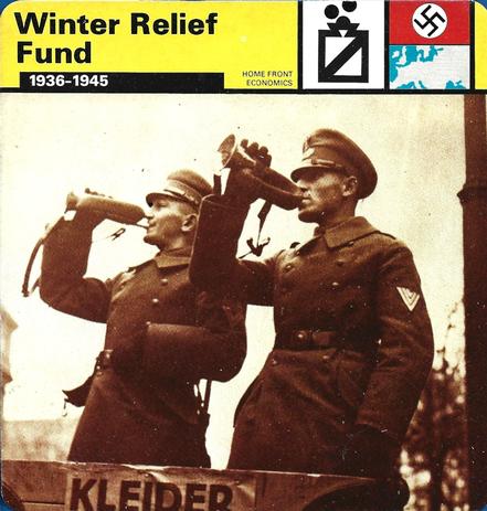 1977 Edito-Service World War II - Deck 31 #13-036-31-01 Winter Relief Fund Front