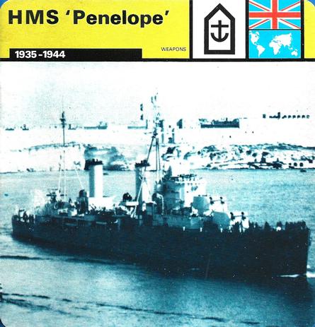 1977 Edito-Service World War II - Deck 31 #13-036-31-18 HMS 'Penelope' Front