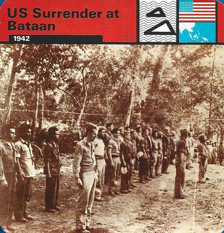 1977 Edito-Service World War II - Deck 36 #13-036-36-01 US Surrender at Bataan Front
