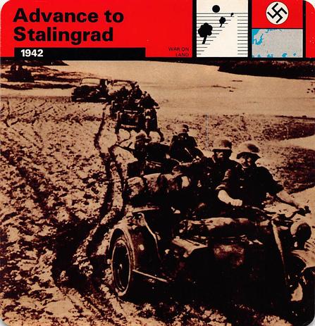1977 Edito-Service World War II - Deck 36 #13-036-36-02 Advance to Stalingrad Front