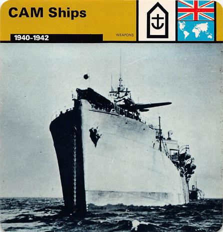 1977 Edito-Service World War II - Deck 36 #13-036-36-03 CAM Ships Front