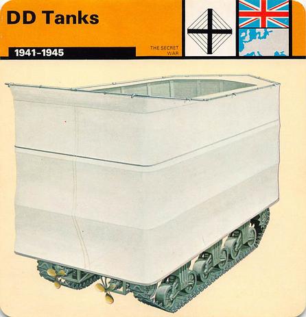 1977 Edito-Service World War II - Deck 36 #13-036-36-04 DD Tanks Front