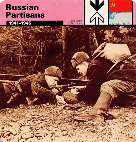 1977 Edito-Service World War II - Deck 36 #13-036-36-06 Russian Partisans Front
