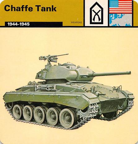 1977 Edito-Service World War II - Deck 36 #13-036-36-22 Chaffe Tank Front