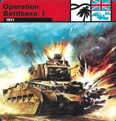 1977 Edito-Service World War II - Deck 29 #13-036-29-09 Operation Battleaxe: I Front