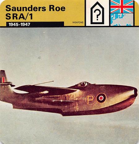 1977 Edito-Service World War II - Deck 28 #13-036-28-04 Saunders Roe SRA/1 Front