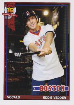 Eddie Vedder Pearl Jam Chicago Cubs 1987 Baseball Card Poster