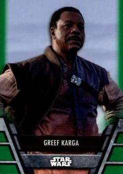 2020 Topps Star Wars Holocron Series - Green #BH-17 Greef Karga Front