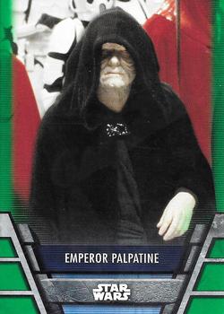 2020 Topps Star Wars Holocron Series - Green #Emp-6 Emperor Palpatine Front