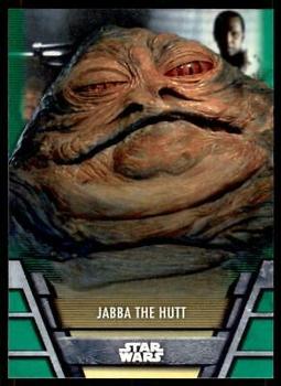 2020 Topps Star Wars Holocron Series - Green #Jab-1 Jabba the Hutt Front