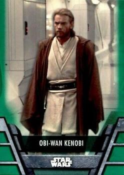 2020 Topps Star Wars Holocron Series - Green #Jedi-5 Obi-Wan Kenobi Front