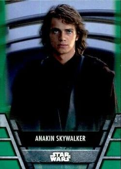2020 Topps Star Wars Holocron Series - Green #Jedi-8 Anakin Skywalker Front