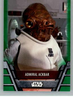 2020 Topps Star Wars Holocron Series - Green #Reb-21 Admiral Ackbar Front