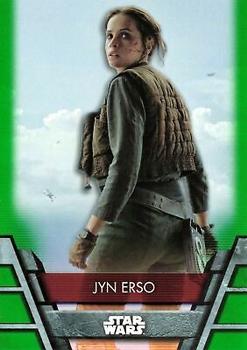 2020 Topps Star Wars Holocron Series - Green #Reb-23 Jyn Erso Front