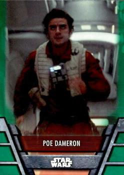 2020 Topps Star Wars Holocron Series - Green #Res-12 Poe Dameron Front