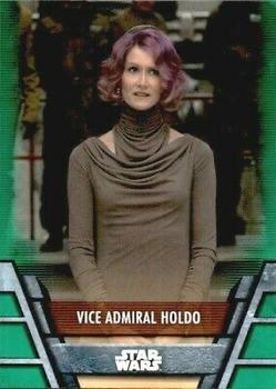 2020 Topps Star Wars Holocron Series - Green #Res-17 Vice Admiral Holdo Front