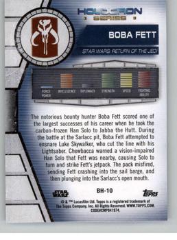 2020 Topps Star Wars Holocron Series - Purple #BH-10 Boba Fett Back