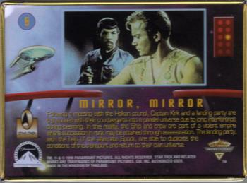 1996 Metallic Impressions Star Trek #5 Mirror, Mirror Back