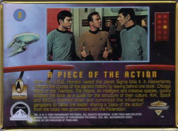 1996 Metallic Impressions Star Trek #9 A Piece of the Action Back