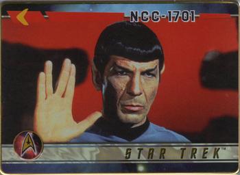 1996 Metallic Impressions Star Trek #14 Commander Spock Front
