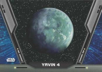 2020 Topps Star Wars Holocron Series - Charting the Galaxy #CG-7 Yavin 4 Front