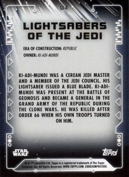 2020 Topps Star Wars Holocron Series - Lightsabers of the Jedi #LJ-8 Ki-Adi-Mundi Back