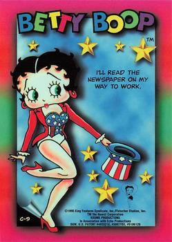 1995 Krome Betty Boop Series One - Premier Edition - Chrome #C9 I'll read the newspaper on my way to work Back