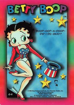 1995 Krome Betty Boop Series One - Premier Edition - Chrome #C11 Boop- oop-a-doop- did I do okay? Back
