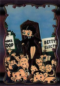 1995 Krome Betty Boop Series One - Premier Edition - Chrome #C12 Now you pests, you've seen what can happen to you! Front