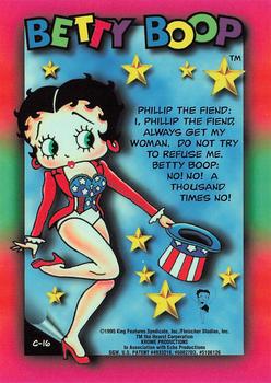 1995 Krome Betty Boop Series One - Premier Edition - Chrome #C16 Phillip the Fiend: I, Phillip the Fiend, always get my Back