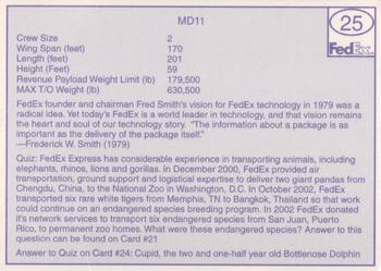 2005 FedEx #25 MD11 Back