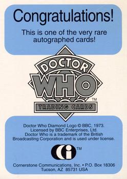 1995 Cornerstone Doctor Who Series 2 - Autographs #NNO John Levene Back