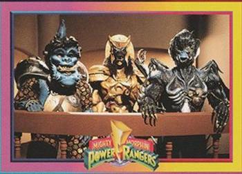 1994 Collect-A-Card Mighty Morphin Power Rangers (Hobby) - Prototypes #3 Squatt-Goldar Baboo Front