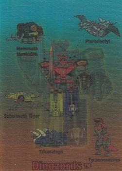 1994 Collect-A-Card Mighty Morphin Power Rangers (Hobby) - Magic Morphers #4 Megazord / Dinozords Front