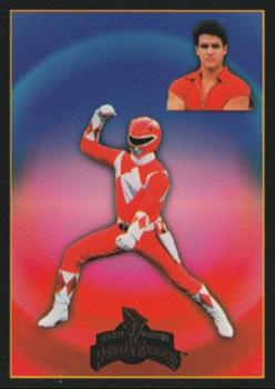 1994 Collect-A-Card Mighty Morphin Power Rangers (Hobby) - Ranger Biography Foil Stamped #F-1 Jason The Red Ranger Front