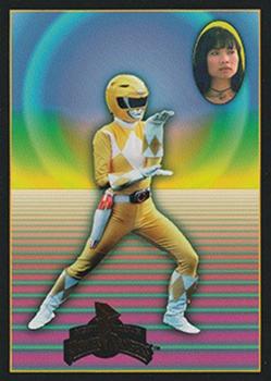 1994 Collect-A-Card Mighty Morphin Power Rangers (Hobby) - Ranger Biography Foil Stamped #F-3 Trini The Yellow Ranger Front