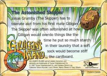 1998 Dart Gilligan's Island - Lenticular #L-4 The Astonished Skipper Back