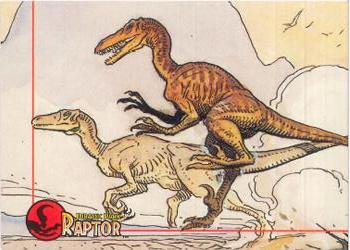 1993 Topps Jurassic Park - Topps Comics Jurassic Park: Raptor #1 Velociraptor Front