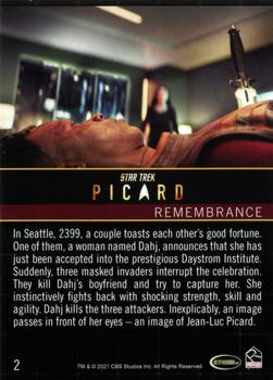 2021 Rittenhouse Star Trek: Picard Season One #2 Remembrance Back