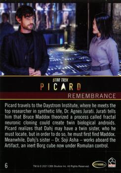 2021 Rittenhouse Star Trek: Picard Season One #6 Remembrance Back
